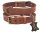 ALTEZAR Braunes Hundehalsband aus weichem, leichtem Leder, strapazierfähiges Lederhalsband