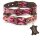 ALTEZAR Rosanes Hundehalsband aus Leder Tribal Pink Handgemacht in Mexiko - Größe S