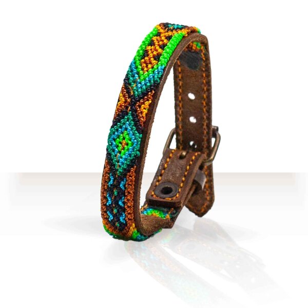 ALTEZAR Leder Armband Grün - Handgemacht nach Tradition in Mexiko